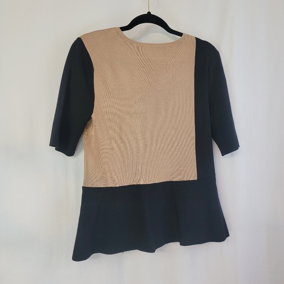 Colorblock Side Zip Top * White House Black Market * NWOT * Sz L * - Picture 2 of 5